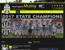Tablet Screenshot of mutinysoccer.com